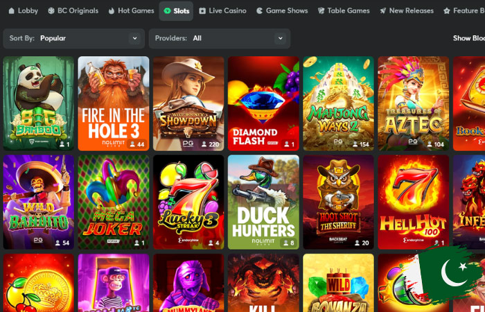 BC Game Extensive Slots Collection